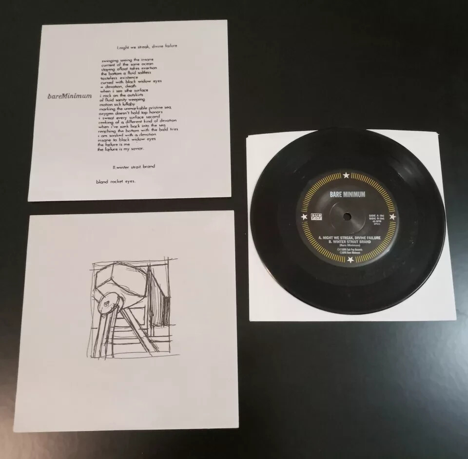 Bare Minimum – Night we streak (7″ Vinyl Record) 90s Post Punk Indie Rock