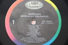Marillion – Misplaced Childhood, 1985 LP, promo w/hype, Capitol ST – 12431