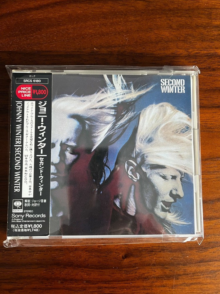 JOHNNY WINTER Second Winter 1969/1992 JAPAN 1ST PRESS CD w/OBI SRCS 6180