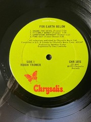 TWO Robin Trower LP’s In City Dreams & For Earth Below Blues Rock 1970’s