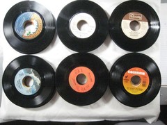 record lot 45 rpm VG+/NM- 125 vinyl NO sleeves pop hits 70s/80s FREE SHIP 5Q