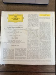 Deutsche Grammophon Mozart Mass in C minor K. 427 12″ Vinyl LP 33RPM LPM 18624