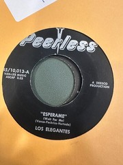 Latin 45 Hear Pop Rock Organ Peerless Los Elegantes Muñequita Linda Esperame VG