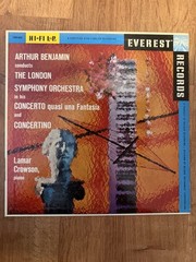 Arthur Benjamin Concerto Quasi Una Fantasia London Symphony Everest LP LPBR-6020