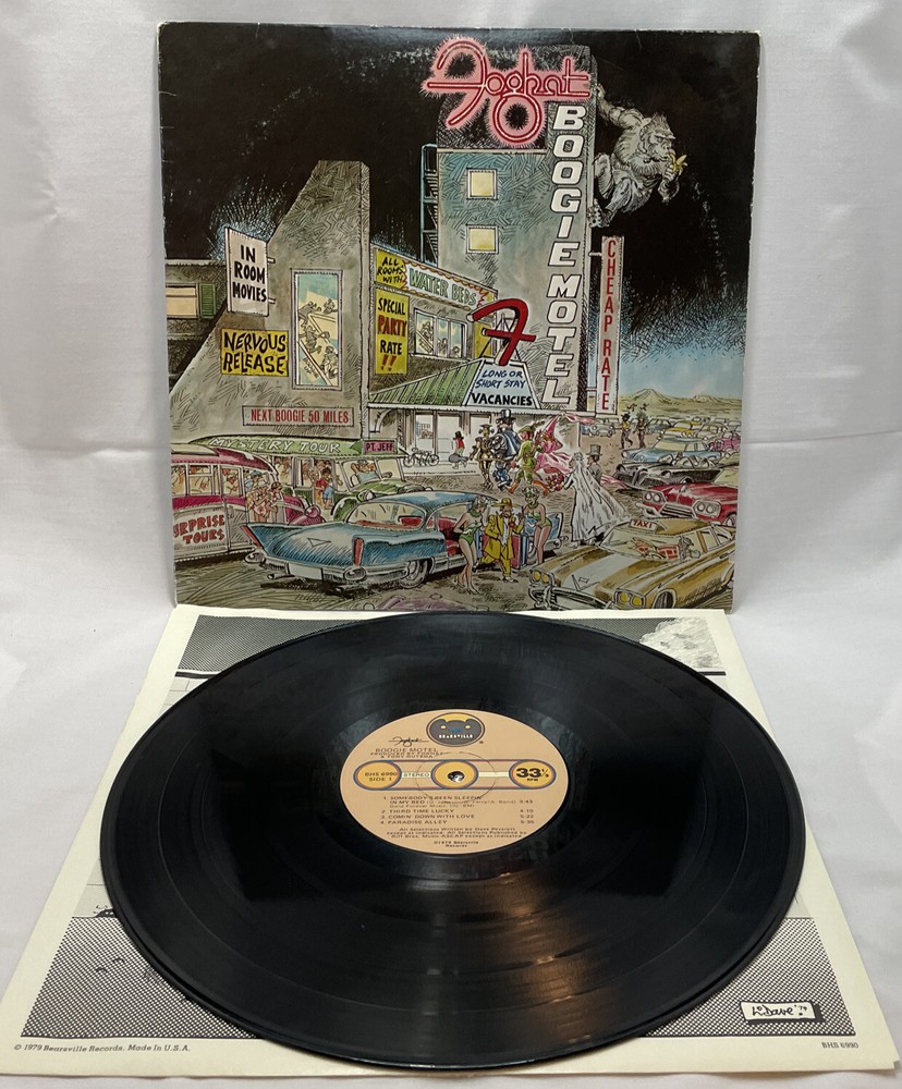 1979 EXCELLENT Foghat Boogie Motel BHS 6990 & SLEEVE, Ex