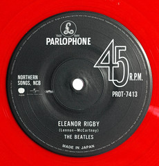 The Beatles Yellow Submarine Eleanor Rigby Red Vinyl 7″ Japan Pop-up store Ltd