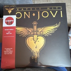Bon Jovi Greatest Hits Limited Edition 1LP Tiger Eye Vinyl Compilation