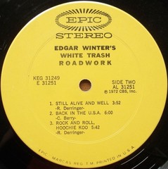 Edgar Winter’s White Trash – Roadwork (2xLP, Album, Pit) (Very Good Plus (VG+))