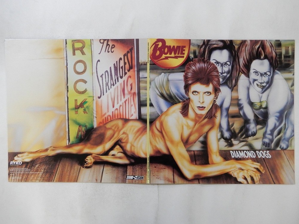 David Bowie Diamond Dogs Ryko Analogue RALP 0137-2 US clear VINYL LP
