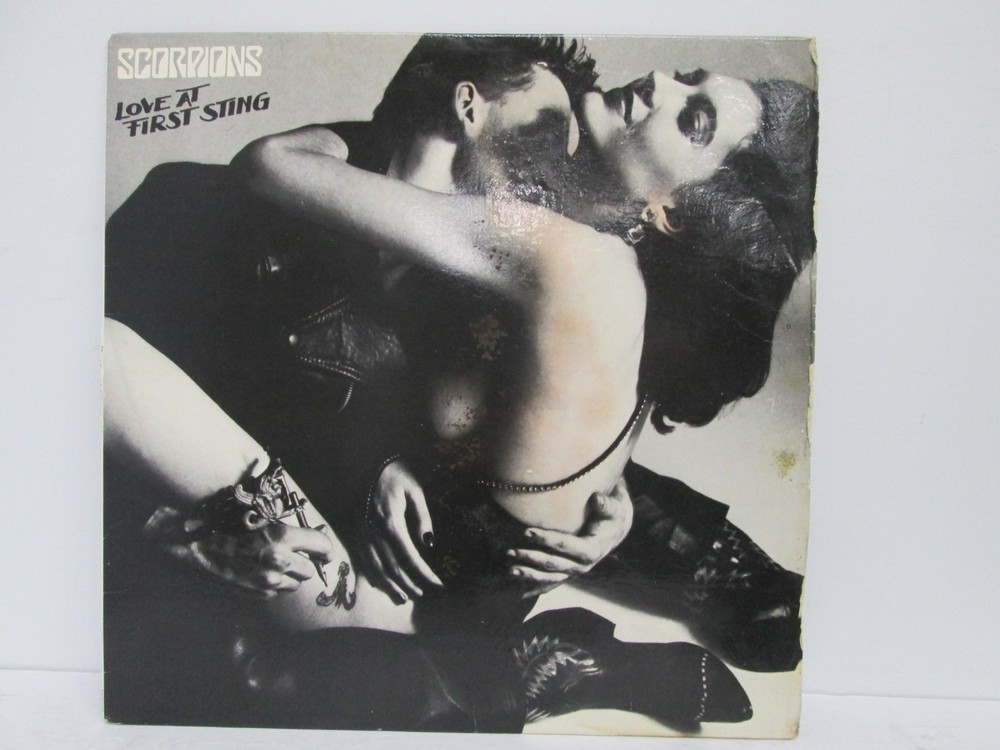 Scorpions- Love At First Sting OG 1984 vinyl lp VG Masterdisk stained cover