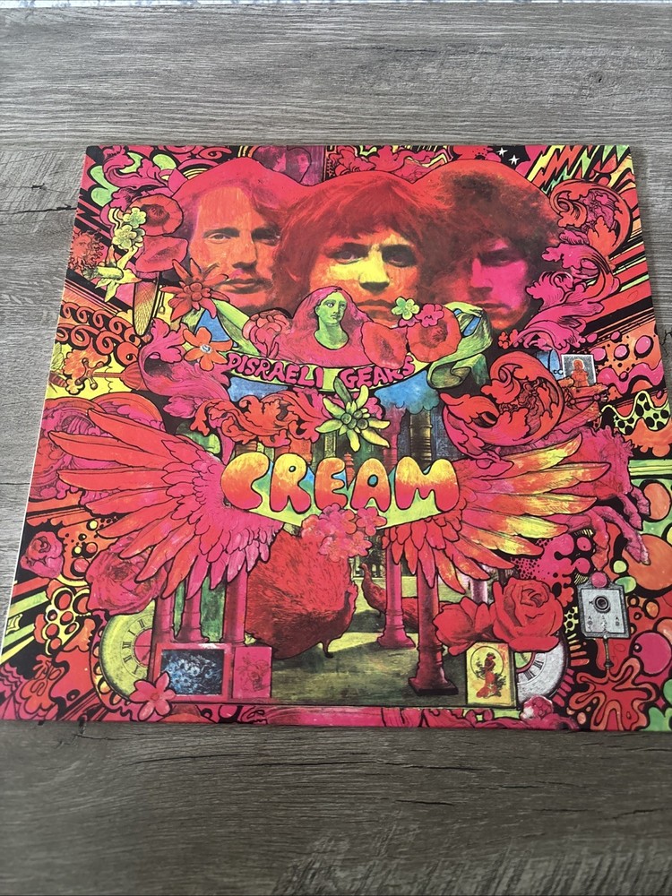 CREAM – DISRAELI GEARS – VINYL LP BLACK RS-1-3010 RSO RECORDS – PLAY TESTED NM !