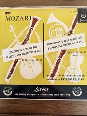 London Mozart Clarinet Concerto K.622 & Bassoon K.191 LP 33RPM CM.9118
