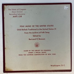 Bertrand H. Bronson ‎– Child Ballads Traditional In The United States (II) Vinyl