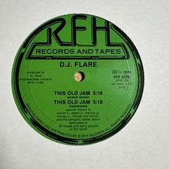 DJ FLARE THIS OLD JAM 12″ SINGLE PRIVATE PRESS RARE ELCTRO