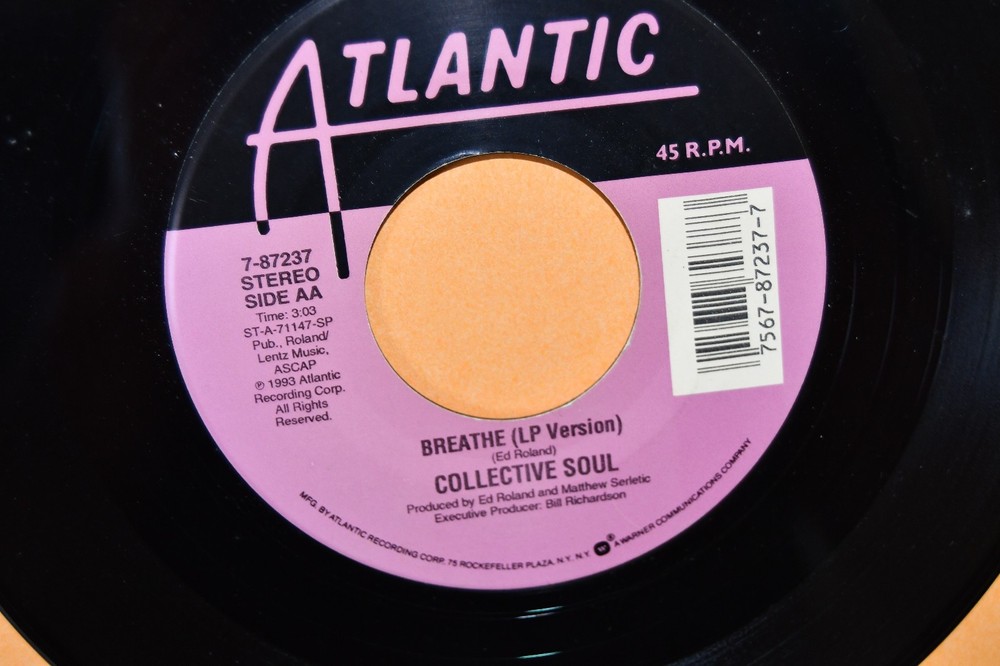 Collective Soul Atlantic 45 Breathe LP Version Shine 7-87237