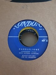 Lot Of Ten 45-RPM Vinyl Record 1950s