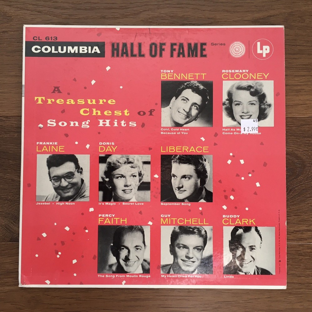 Columbia Hall Of Fame: A Treasure Chest Of Song Hits – 12″ LP CL 613 Mono