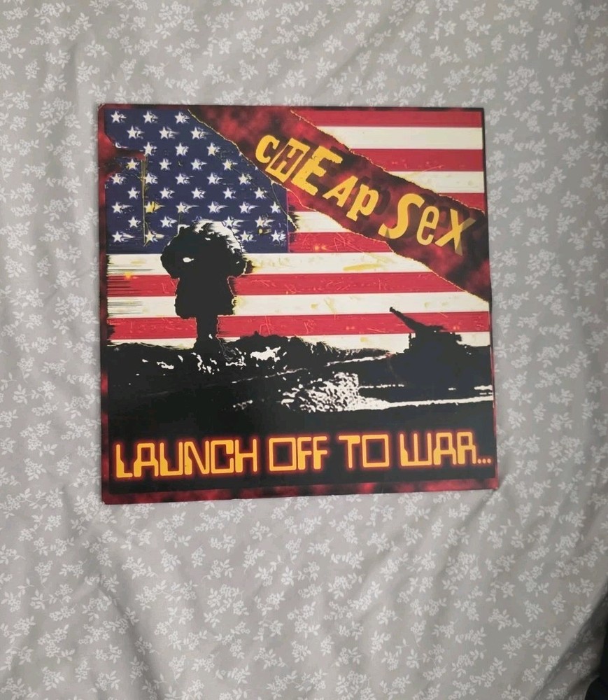 Cheap Sex Launch Off To War LP Vinyl Record 2003 Punkcore Records