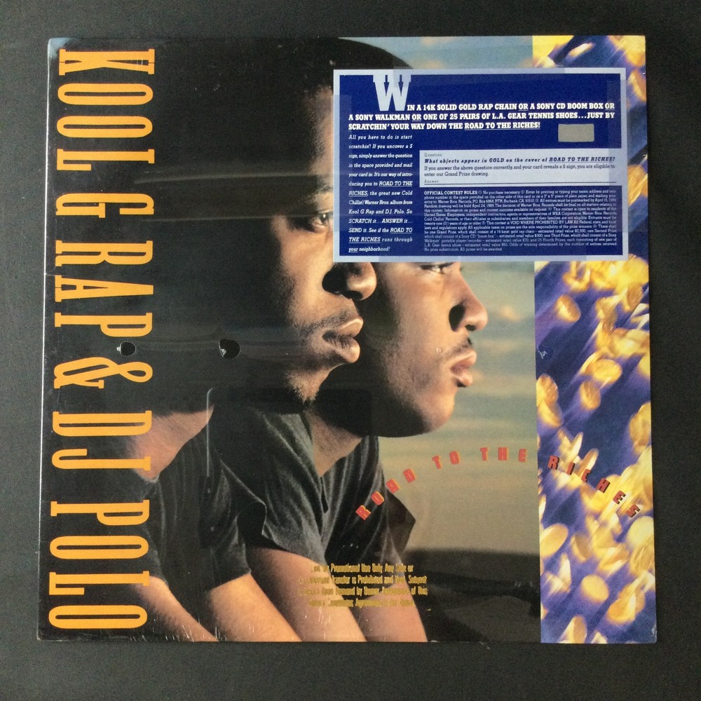 1989 1st Promo Stamped SEALED!! Kool G Rap & DJ Polo Road to the Riches