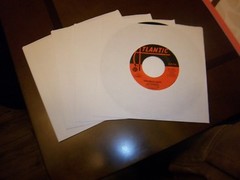 50 ct 7″ 45 RPM paper inner sleeves/hole for viewing label Record