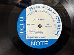 Jutta Hipp With Zoot Sims – 2003 Blue Note –BLP 1530 -Reissue, Mono, 200 Gram-EX