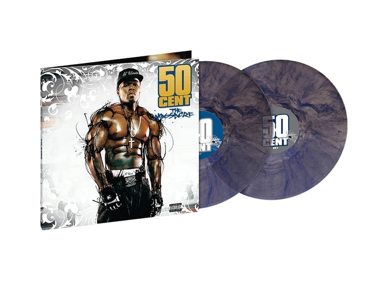 50 CENT – The Massacre **Blue Marble Color Vinyl** 2 LP **NEW SEALED**