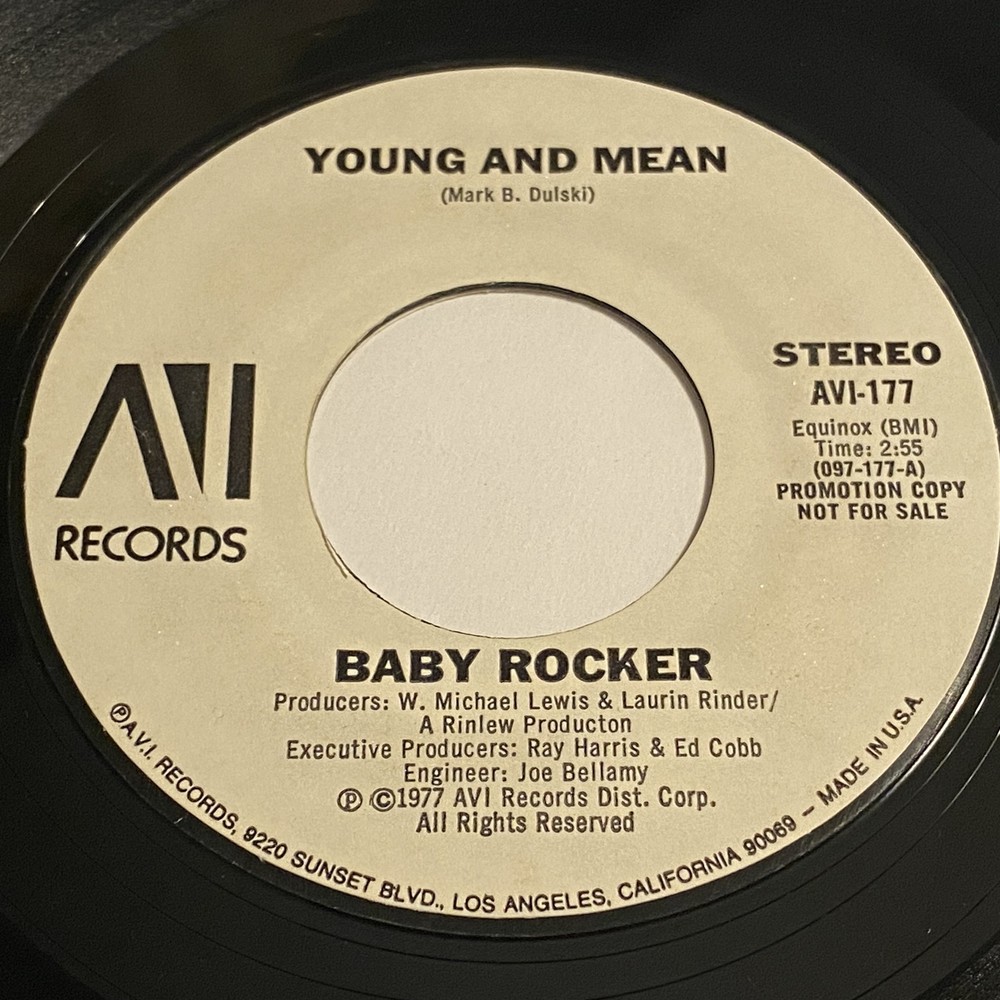 Baby Rocker: Young And Mean / Running For Cover 45 – AVI – Synth-pop