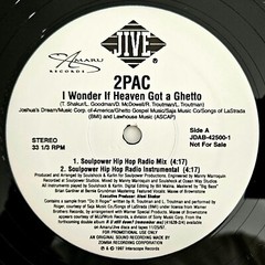 1997 – 2PAC – I WONDER IF HEAVEN GOT A GHETTO – JIVE RECORDS ORIGINAL NM PROMO