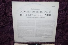 Tschaikowsky Violin Concerto Heifetz Reiner Chicago Symphony RCA Victor VG++/EX+