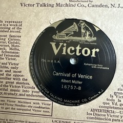 4 VICTOR Records SCROLL 78 RPM LOT w Sleeves 2 Songs Per Disk Vtg 1920s – As Is