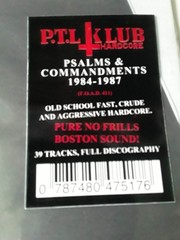 PTL Klub “Psalms & Commandments 1984-87” 2LP Colored Vinyl Italian Imp Hardcore