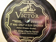 1927 FRANK GARISTO LUTE Jim MILLER Cha FARRELL Dew Dewy Day Sun Shower VIC 20906