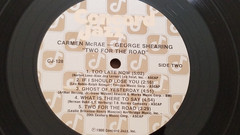Carmen McRae/ George Shearing “TWO FOR THE ROAD” 1980 Concord Jazz LP-CJ-128