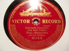 1902 RUSSIAN G&T MARIE MICHAILOWA Gounod SERENADE A N Semenov flute VICTOR 61144