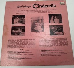 Disneyland Cinderella Soundtrack Vinyl LP 1959 Original Album Cover Used Vinyl