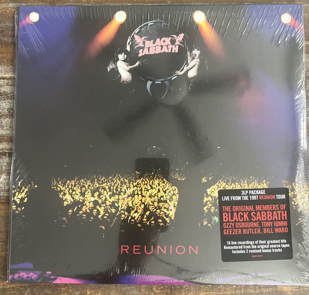 Reunion by Black Sabbath (2023) Sealed w/Hype Sticker, 3LP Black Vinyl, RIP OZZY