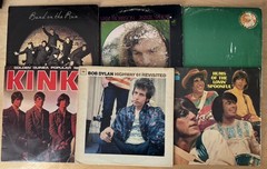60s Folk Rock / Pysch vinyl lot (6LP) Dylan, Hendrix, Kinks – Fair [F]