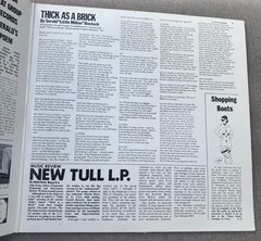 Jethro Tull Thick As A Brick LP PV41003 Chrysalis VG+ Vinyl Complete Gatefold