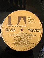 New York, New York Original Film Score LP Record UA-LA750-L2 Minelli Deniro NM