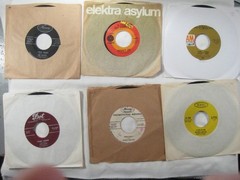 Record lot 45 rpm VG+/NM- 100+ vinyl w/ sleeves pop rock 50s/60s FREE SHIP 5M