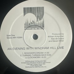 AN EVENING WITH WINDHAM HILL LIVE LP VG+ VINYL VG+/VG+ Ultrasonically Cleaned