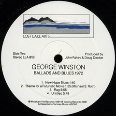 George Winston – Ballads And Blues 1972 (LP, Album, RE) (Very Good Plus (VG+))
