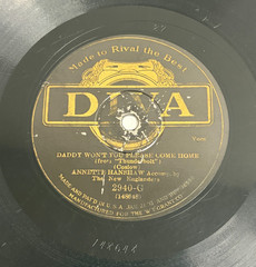 Diva 78 RPM Annette Hanshaw – Am I Blue / Daddy Please Come Home 1920s JAZZ