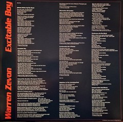 Warren Zevon – Excitable Boy | LP Vinyl | 180g Audiophile | Classic Rock Album