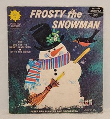Peter Pan Records 45 RPM Vinyl Frosty The Snowman, Joy To The World PP1038
