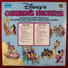 Disney Children’s Favorites Volumes 1 2 3 Vinyl LP Record Set W/ Songbook Lyrics