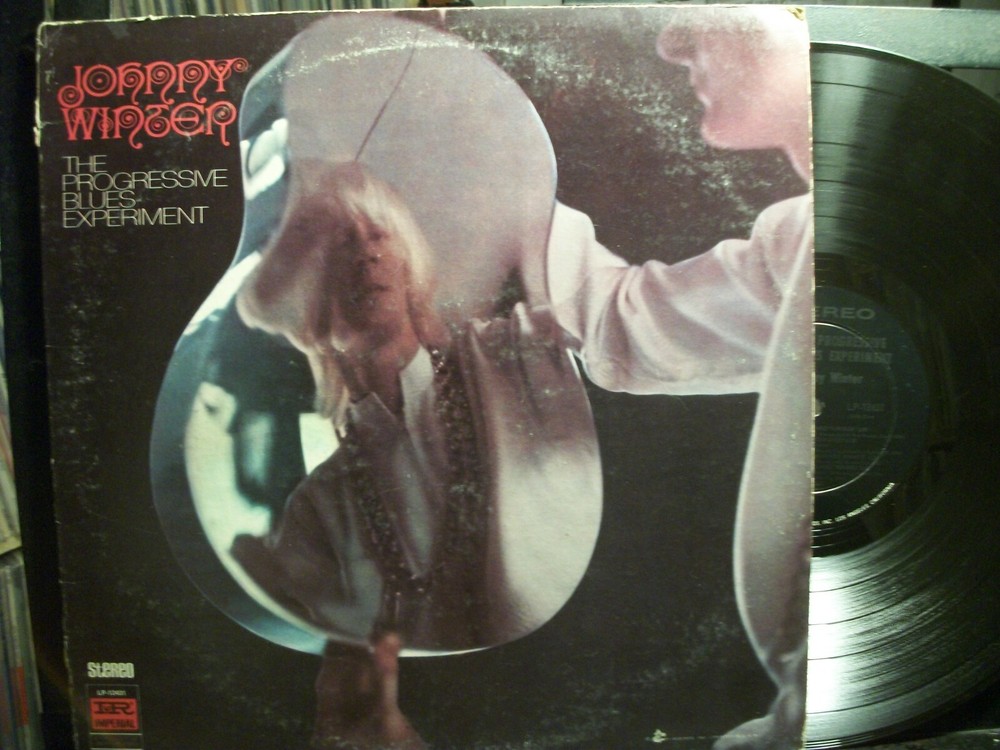 JOHNNY WINTER The Progressive Blues Experiment LP VG+ 1969 Imperial LP-12431