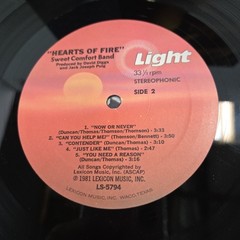 Sweet Comfort Band Christian Gospel Rock Pop LP Hearts of Fire 1981 Light EX