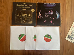 LOT OF 2 CROSBY STILLS NASH & YOUNG LP’S – DEJA VU – 4 WAY STREET