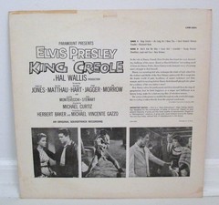 Elvis King Creole RCA Victor Black Label Dog Top Center Record VG++ Cover VG+